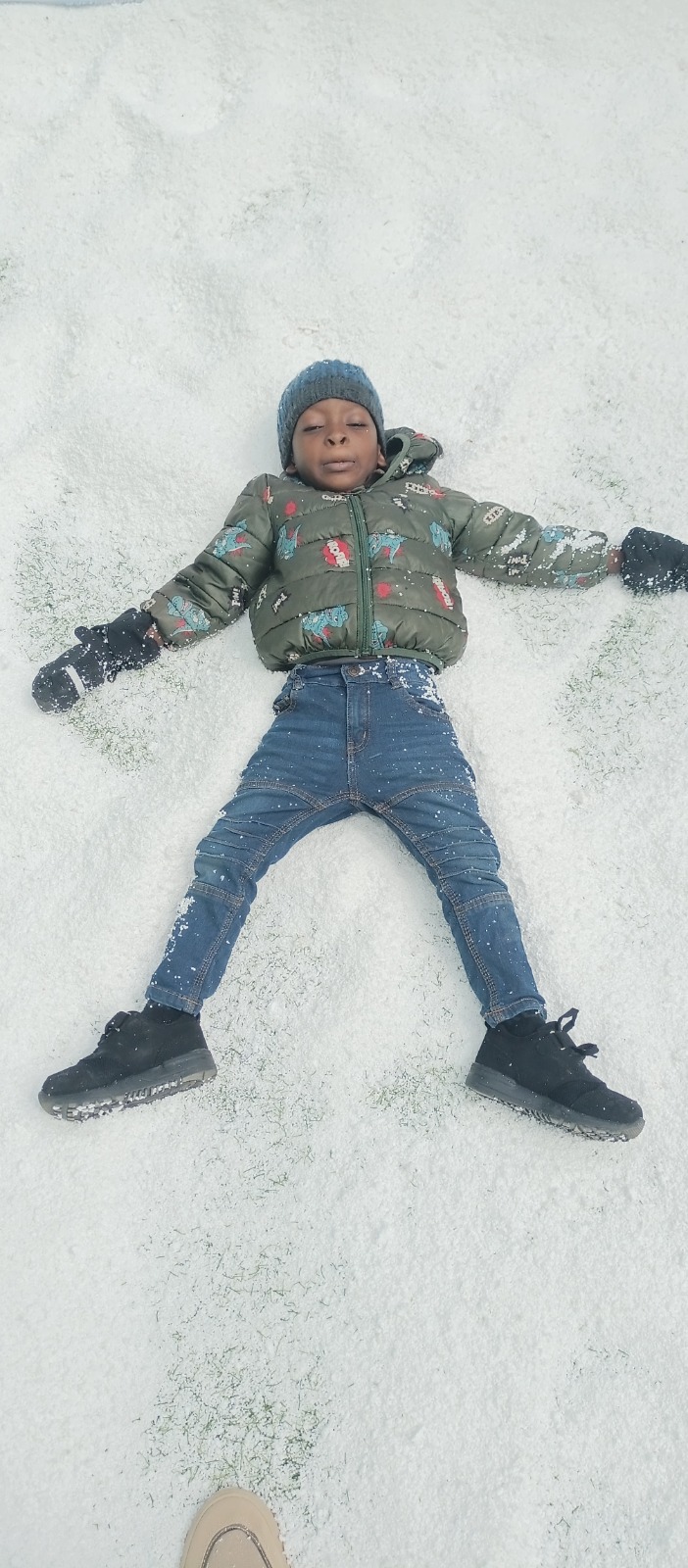 Young pupils enjoying a snow-themed party